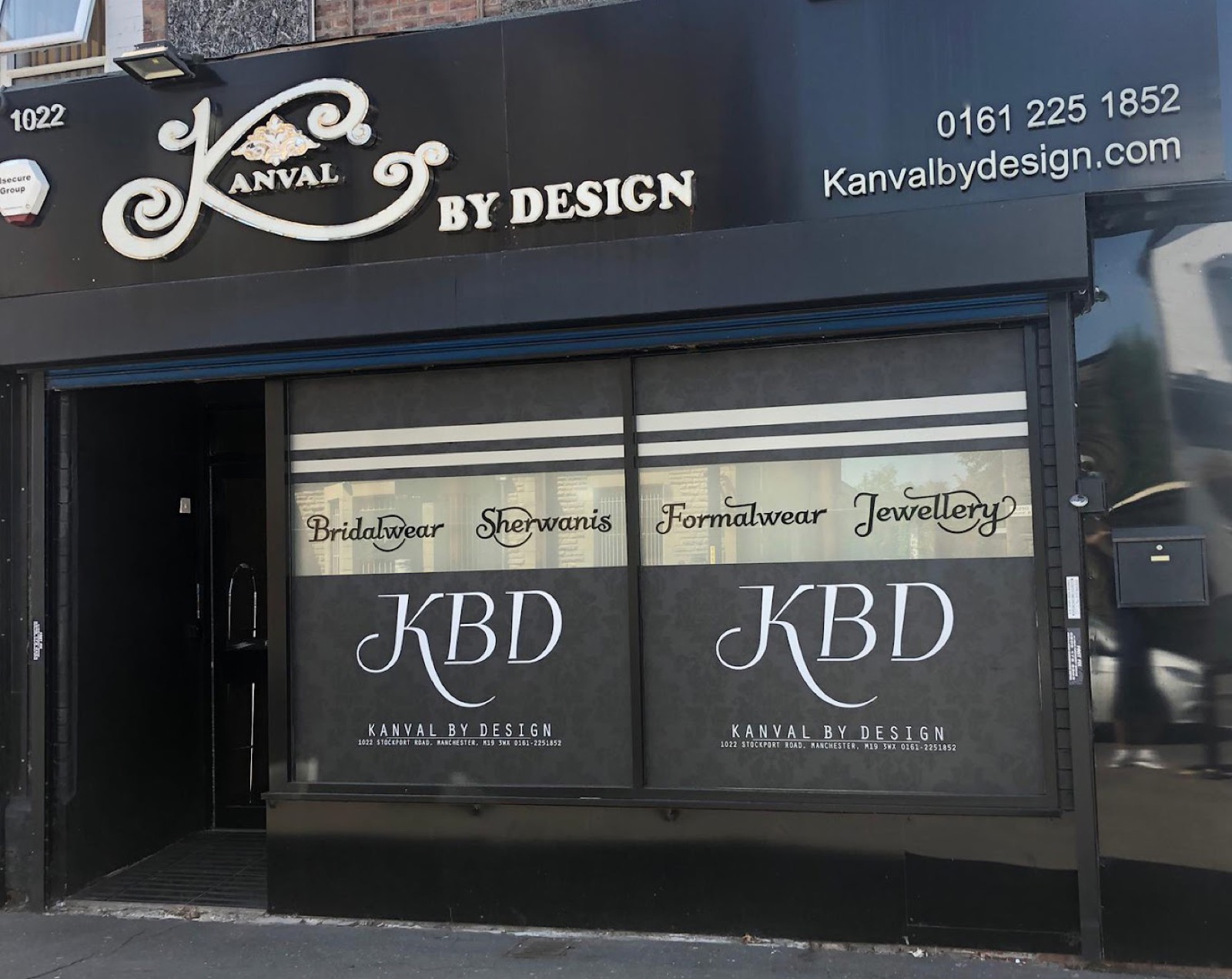 Kanval By Design boutique storefront on Stockport Road, Manchester
